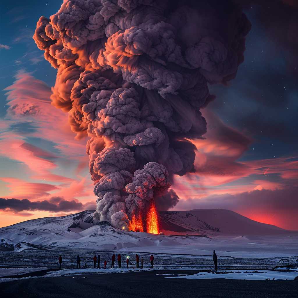 Iceland volcano eruption - The Event of Natural Splendor and Concern: The Iceland Volcano Eruption - 19/Mar/2024