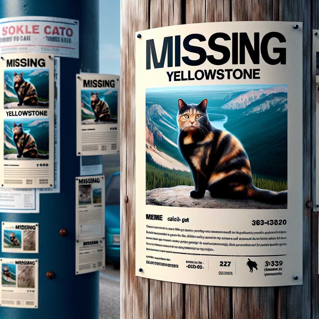 Missing cat Yellowstone - Yellowstone's Background and Disappearance - 21/Sep/2024