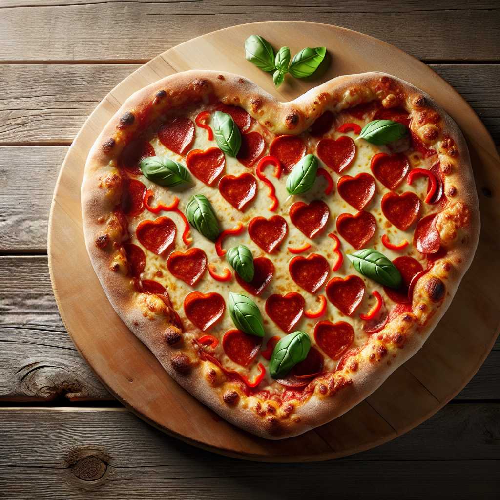 Heart-shaped pizza - The Rise of Heart-Shaped Pizzas: A Symbol of Culinary Affection - 14/Feb/2025